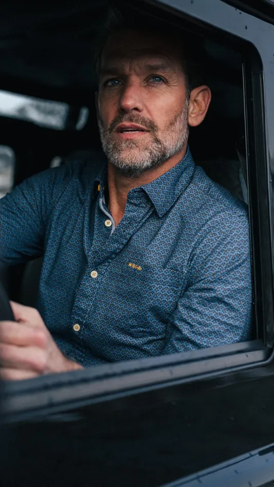 Men Shirts NZA New Zealand Auckland Blue Shirt With Dark Blue Pattern 8211 Tin Blue Men Shirts NZA New Zealand Auckland Blue Shirt With Dark Blue Pattern 8211 Tin Blue