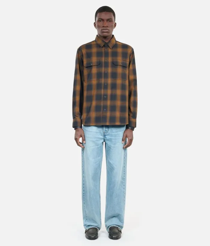 Men Shirts THE KOOPLES Black And Brown Checked Overshirt Men Shirts THE KOOPLES Black And Brown Checked Overshirt