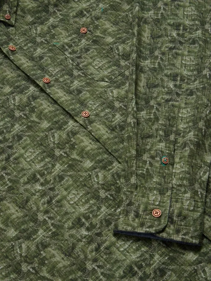 Men SHIRTS White Stuff Seaweed Printed Shirt Green Print Men SHIRTS White Stuff Seaweed Printed Shirt Green Print