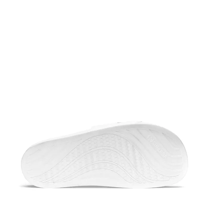 Men Slippers Unisex 1908 SLIDES POLYSOFT SLIDE WHITEBLACK Superga Slippers