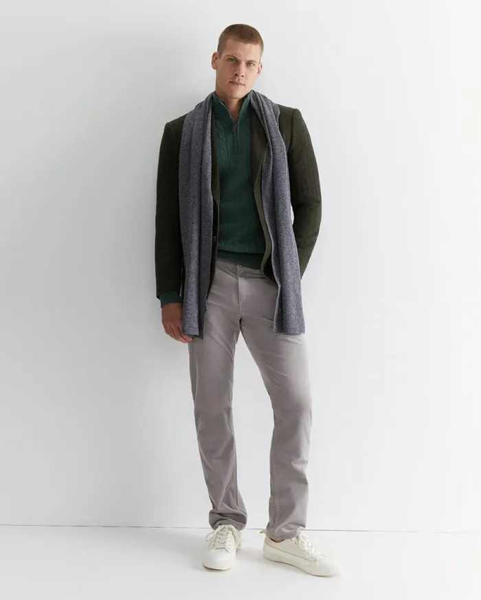 Men Sportscraft Pants Cooper Cord Misty Grey