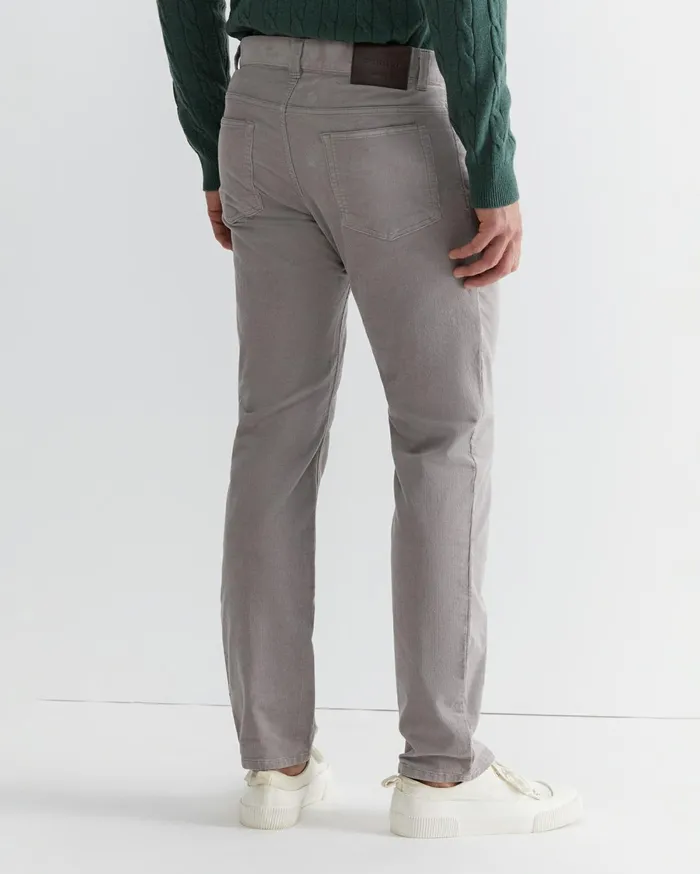 Men Sportscraft Pants Cooper Cord Misty Grey