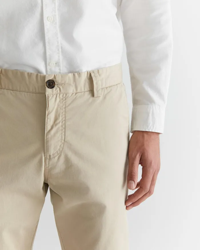 Men Sportscraft Pants Smith Tapered Chinos Limestone