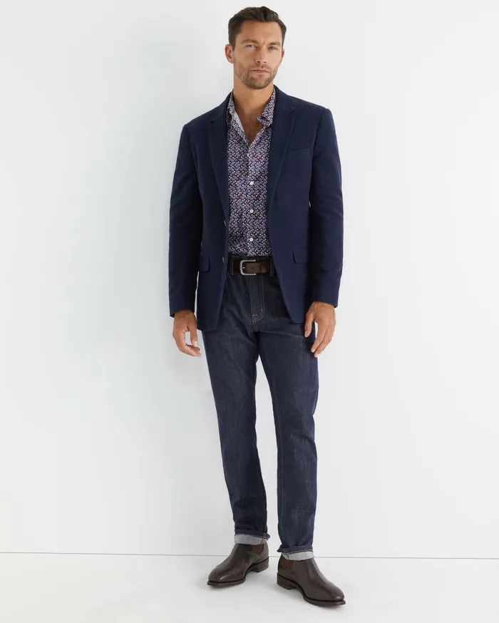 Men Sportscraft Shirts Azra Liberty Shirt Wineberry
