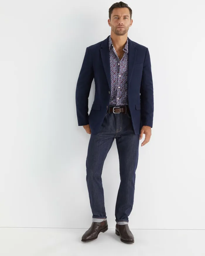 Men Sportscraft Shirts Azra Liberty Shirt Wineberry