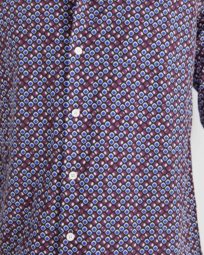 Men Sportscraft Shirts Azra Liberty Shirt Wineberry