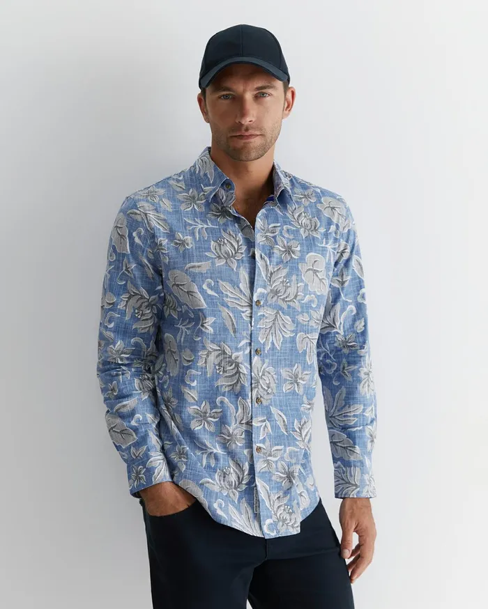 Men Sportscraft Shirts Hutton Shirt Malt
