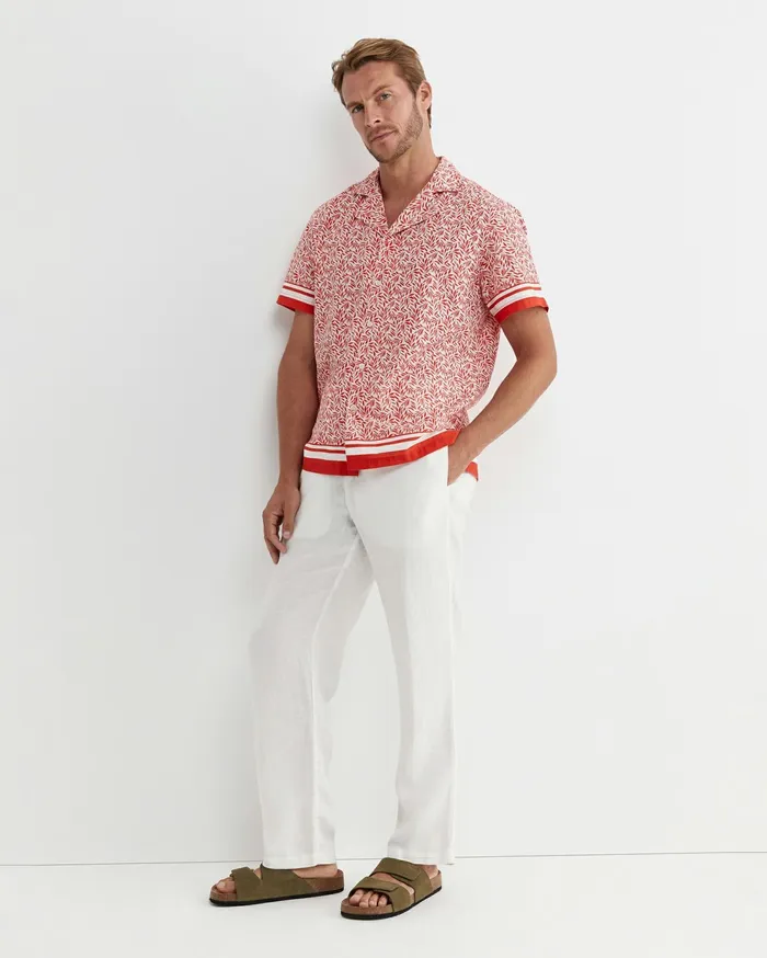 Men Sportscraft Shirts Oakley Short Sleeve Cuban Shirt Multi