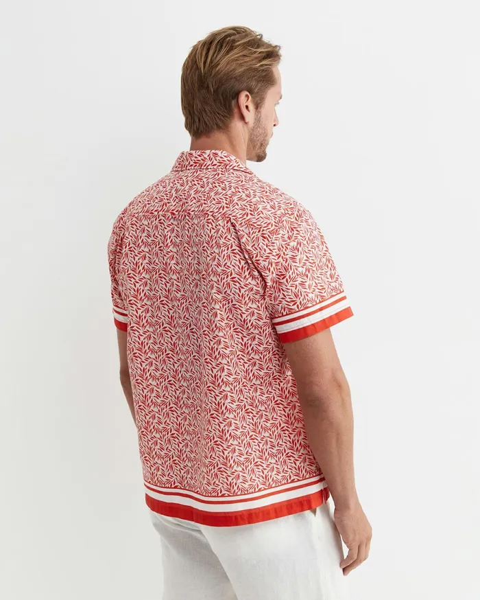 Men Sportscraft Shirts Oakley Short Sleeve Cuban Shirt Multi