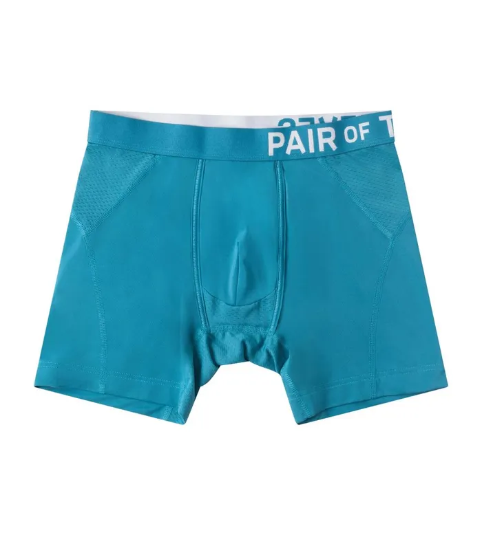 Men Supercool Boxer Briefs Black Turquoise Underwear 2 Pack Pair Of Thieves Boxer Briefs