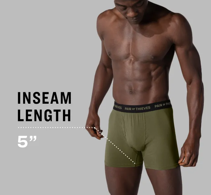Men Superfit Boxer Briefs Black Grey Underwear 2 Pack 1022680005 Pair Of Thieves Boxer Briefs