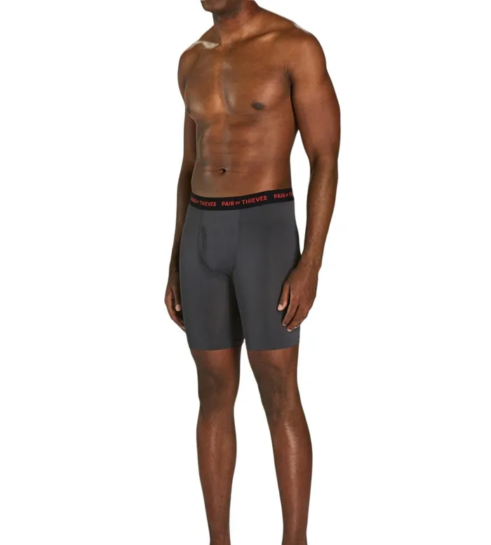 Men Superfit Long Boxer Briefs Black Charcoal Underwear 2 Pack Pair Of Thieves Long Boxer Briefs Men Superfit Long Boxer Briefs Black Charcoal Underwear 2 Pack Pair Of Thieves Long Boxer Briefs