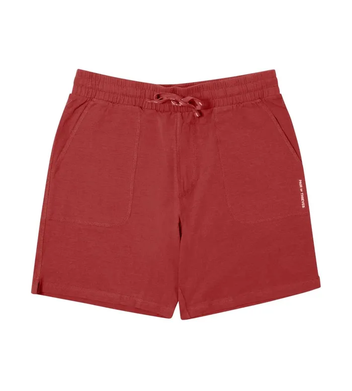 Men Supersoft Lounge Shorts Mineral Red Black Bottoms 1 Pack Pair Of Thieves Shorts