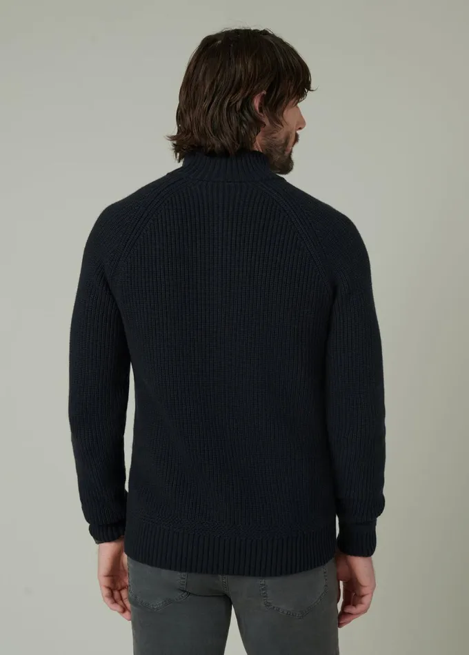 Men Sweaters Hoodies Joe039s Jeans ARCHIE QUARTER ZIP SWEATER Black