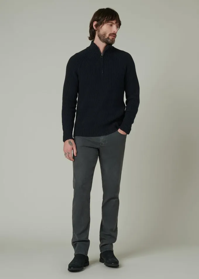 Men Sweaters Hoodies Joe039s Jeans ARCHIE QUARTER ZIP SWEATER Black