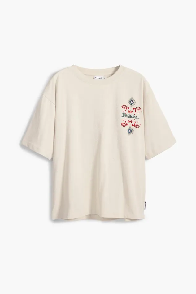 Men Tshirts Desigual Ethnic Shortsleeve Tshirt