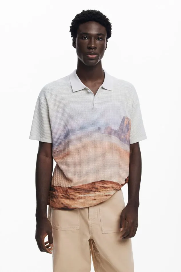 Men Tshirts Desigual Landscape Tshirt