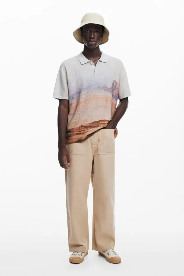 Men Tshirts Desigual Landscape Tshirt