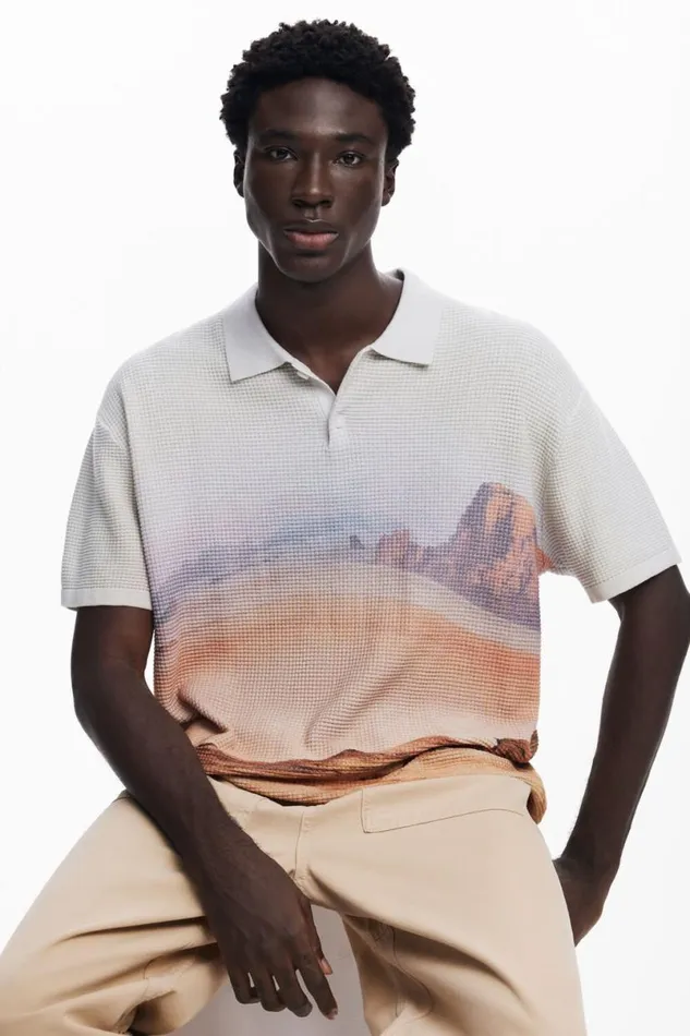 Men Tshirts Desigual Landscape Tshirt