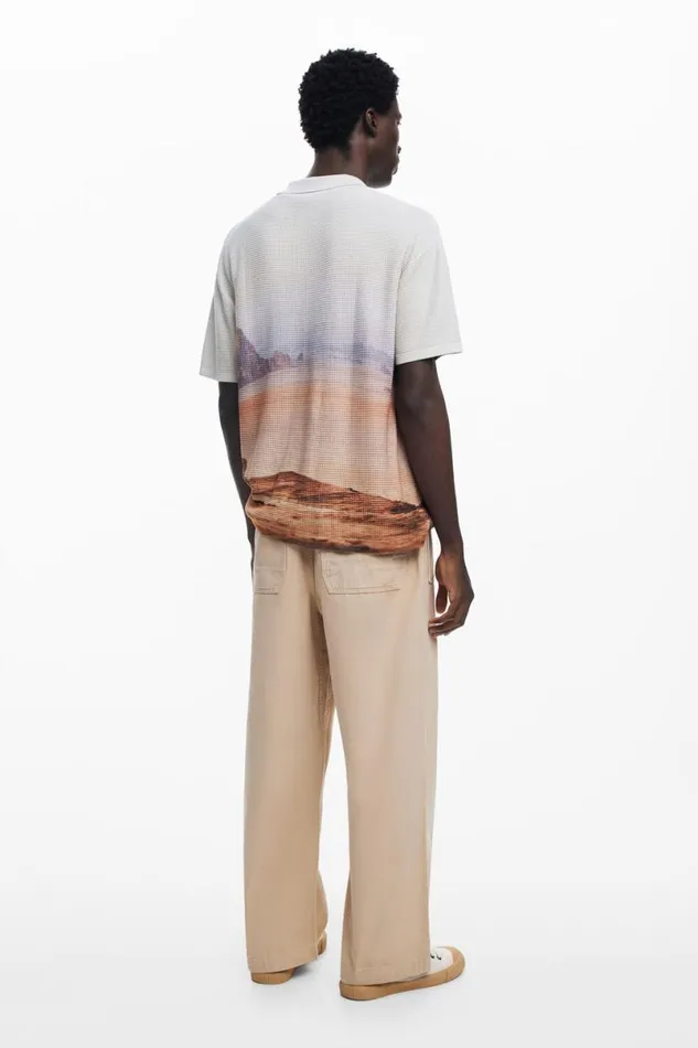 Men Tshirts Desigual Landscape Tshirt
