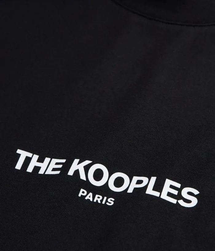 Men Tshirts THE KOOPLES Black Logo Tshirt