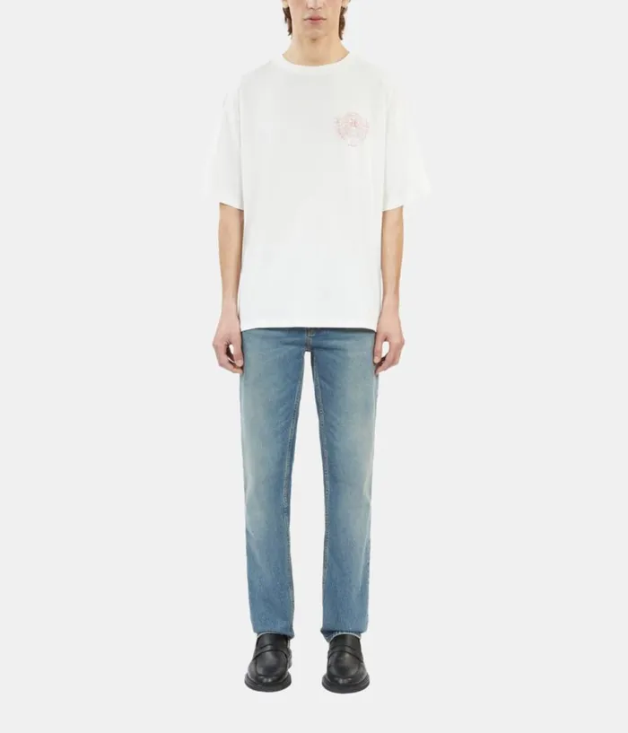 Men Tshirts THE KOOPLES Ecru Tshirt With Blazon Serigraphy