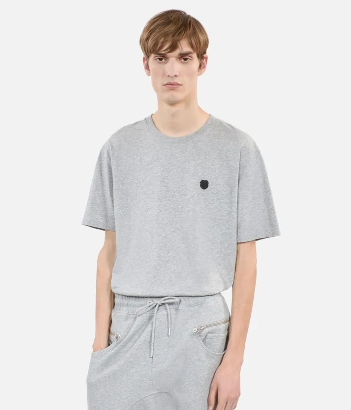 Men Tshirts THE KOOPLES Grey Blazon Tshirt Men Tshirts THE KOOPLES Grey Blazon Tshirt