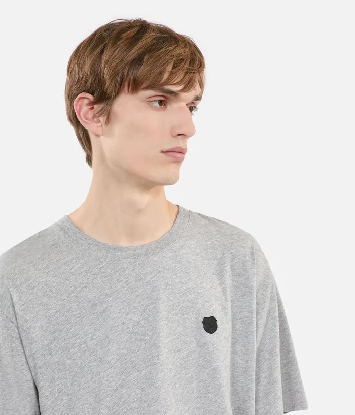 Men Tshirts THE KOOPLES Grey Blazon Tshirt Men Tshirts THE KOOPLES Grey Blazon Tshirt
