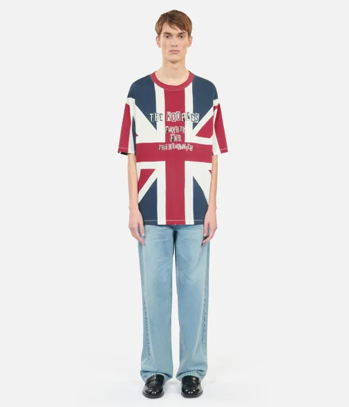 Men Tshirts THE KOOPLES UK Flag Printed Tshirt Men Tshirts THE KOOPLES UK Flag Printed Tshirt