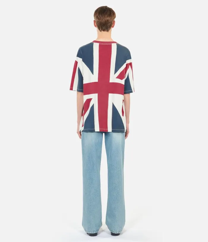 Men Tshirts THE KOOPLES UK Flag Printed Tshirt Men Tshirts THE KOOPLES UK Flag Printed Tshirt