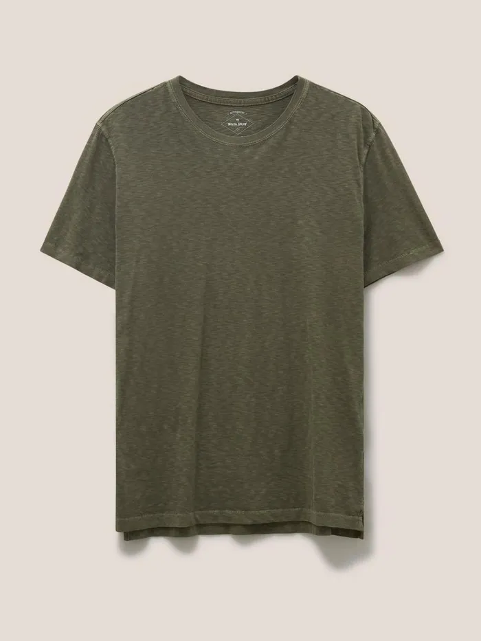 Men TSHIRTS White Stuff Abersoch Short Sleeve Tee Khaki Green Men TSHIRTS White Stuff Abersoch Short Sleeve Tee Khaki Green