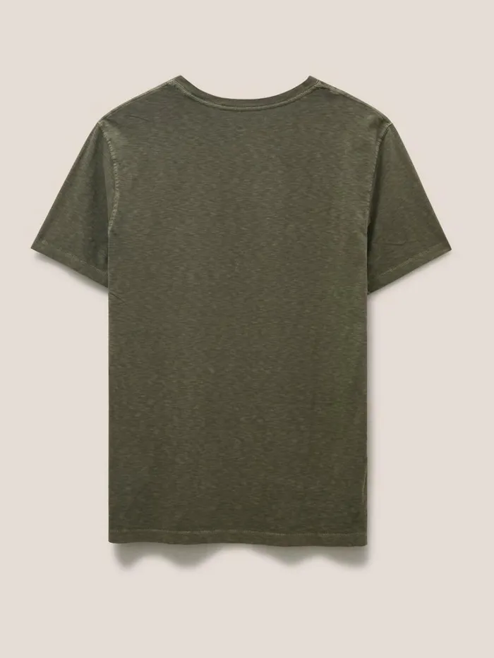 Men TSHIRTS White Stuff Abersoch Short Sleeve Tee Khaki Green Men TSHIRTS White Stuff Abersoch Short Sleeve Tee Khaki Green