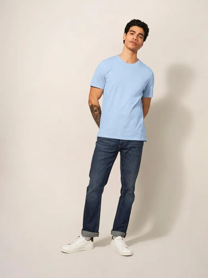 Men TSHIRTS White Stuff Abersoch Short Sleeve Tee Light Blue Men TSHIRTS White Stuff Abersoch Short Sleeve Tee Light Blue