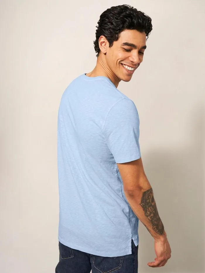 Men TSHIRTS White Stuff Abersoch Short Sleeve Tee Light Blue Men TSHIRTS White Stuff Abersoch Short Sleeve Tee Light Blue