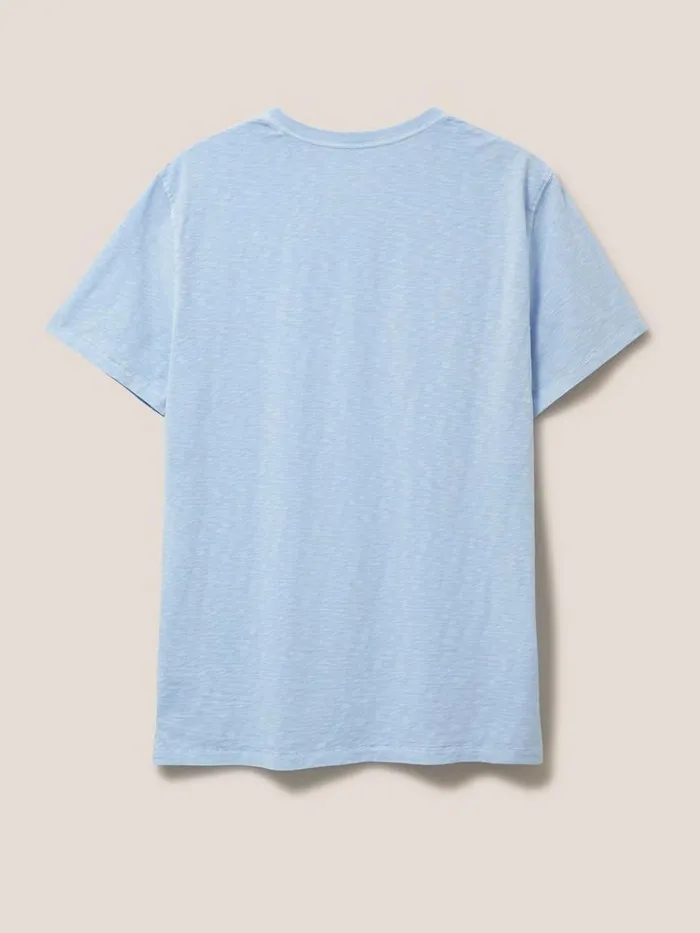 Men TSHIRTS White Stuff Abersoch Short Sleeve Tee Light Blue Men TSHIRTS White Stuff Abersoch Short Sleeve Tee Light Blue