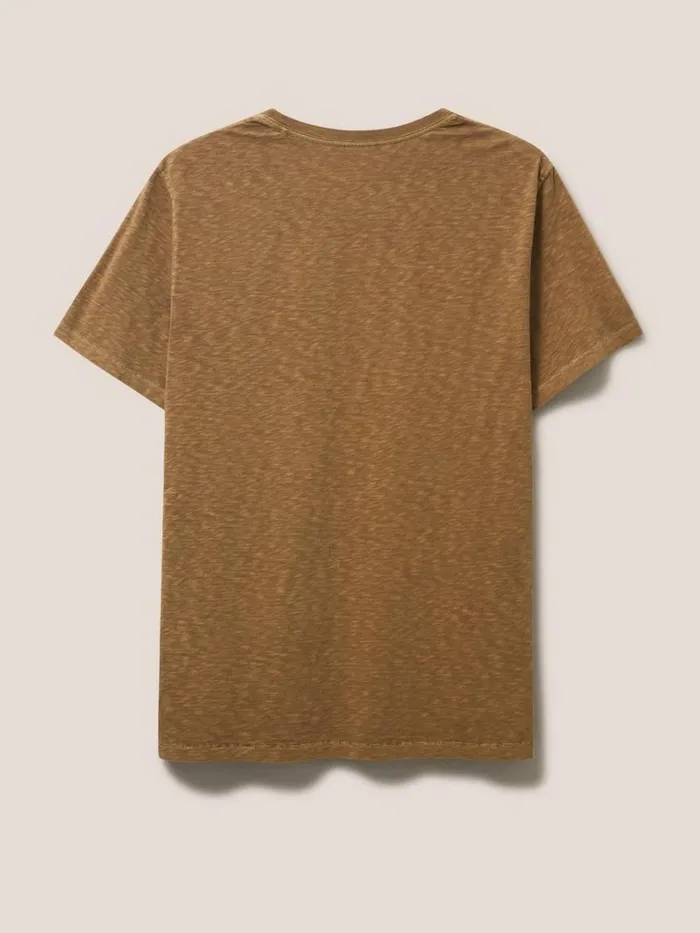 Men TSHIRTS White Stuff Abersoch Short Sleeve Tee Light Brown Men TSHIRTS White Stuff Abersoch Short Sleeve Tee Light Brown