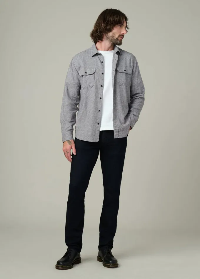 Men Tops Tees Joe039s Jeans CHESTER FLANNEL SHIRT Heather Grey