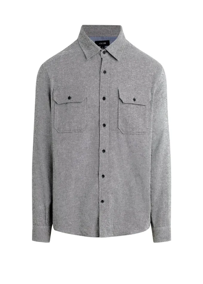 Men Tops Tees Joe039s Jeans CHESTER FLANNEL SHIRT Heather Grey