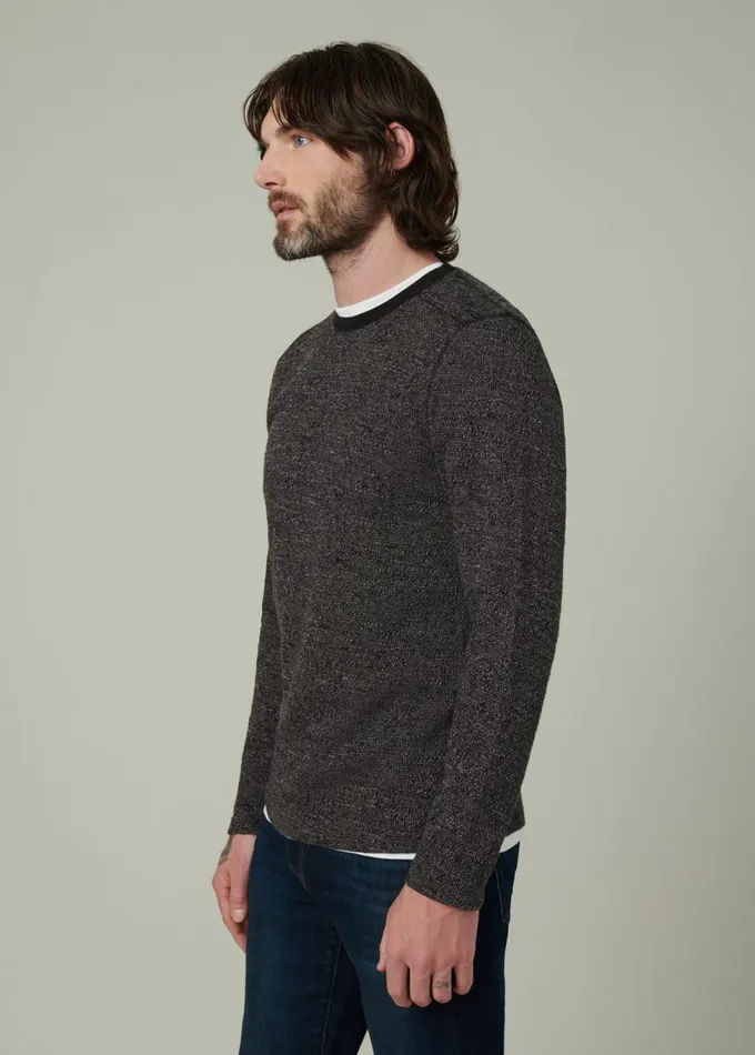 Men Tops Tees Joe039s Jeans TATE LONG SLEEVE CREWNECK Black