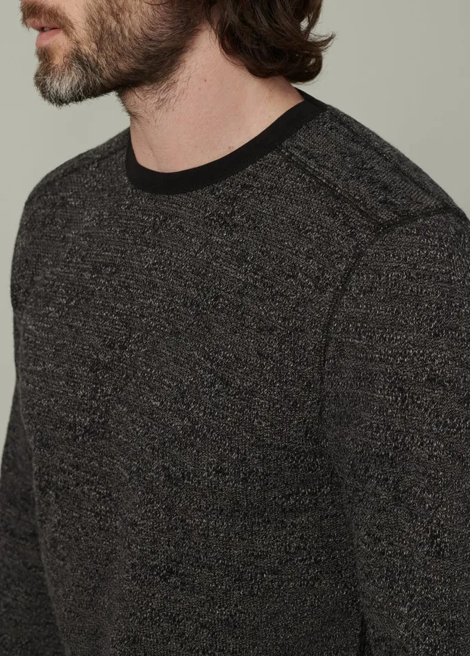 Men Tops Tees Joe039s Jeans TATE LONG SLEEVE CREWNECK Black