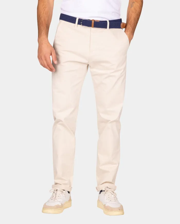 Men Trousers NZA New Zealand Auckland Cotton Ecru Chino 8211 Powder Sand