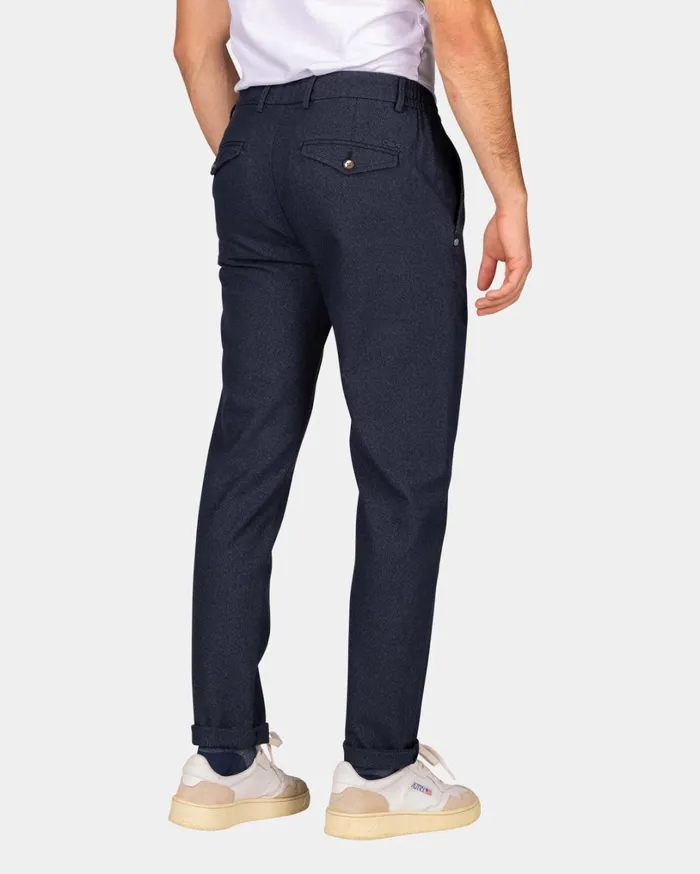 Men Trousers NZA New Zealand Auckland Dark Blue Dobby Chino 8211 Autumn Navy