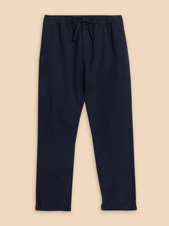Men TROUSERS White Stuff Palmer Drawstring Chino Dark Navy Men TROUSERS White Stuff Palmer Drawstring Chino Dark Navy