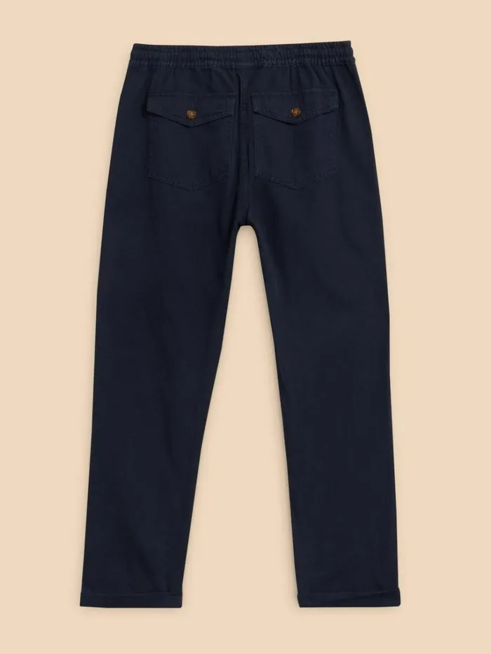 Men TROUSERS White Stuff Palmer Drawstring Chino Dark Navy Men TROUSERS White Stuff Palmer Drawstring Chino Dark Navy