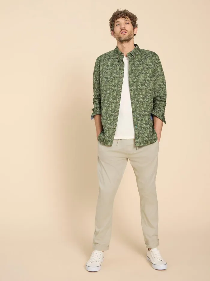 Men TROUSERS White Stuff Palmer Drawstring Chino Light Natural Men TROUSERS White Stuff Palmer Drawstring Chino Light Natural