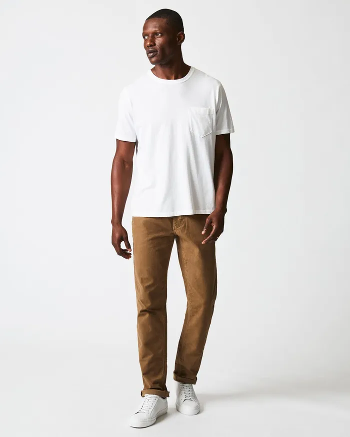 Men Washed Tee White Billy Reid Polos Tees and Henleys
