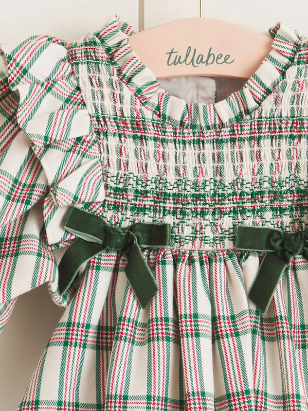 Mere Smocked Plaid Dress Green Girl Altar039d State Dresses