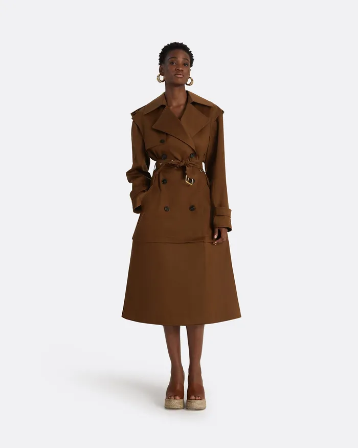 Merrik Deep Brown Modular Coat Deep Brown Women Jackets and Coats Safiyaa