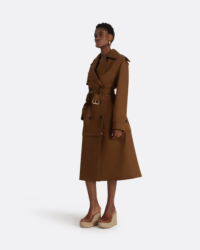 Merrik Deep Brown Modular Coat Deep Brown Women Jackets and Coats Safiyaa