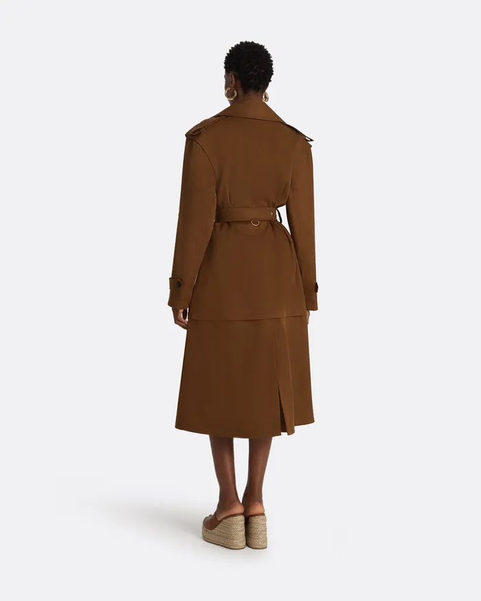 Merrik Deep Brown Modular Coat Deep Brown Women Jackets and Coats Safiyaa